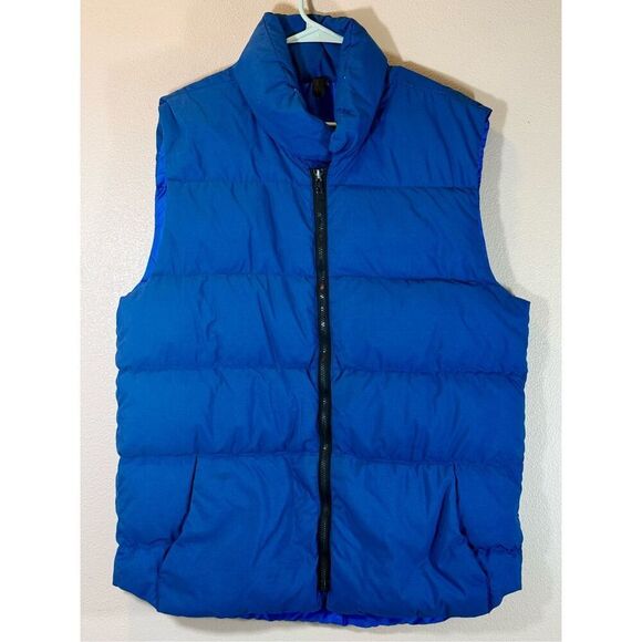 Vintage Marmot Mountain Works Goose Down Blue Puffer Vest Men's XL - Picture 1 of 13